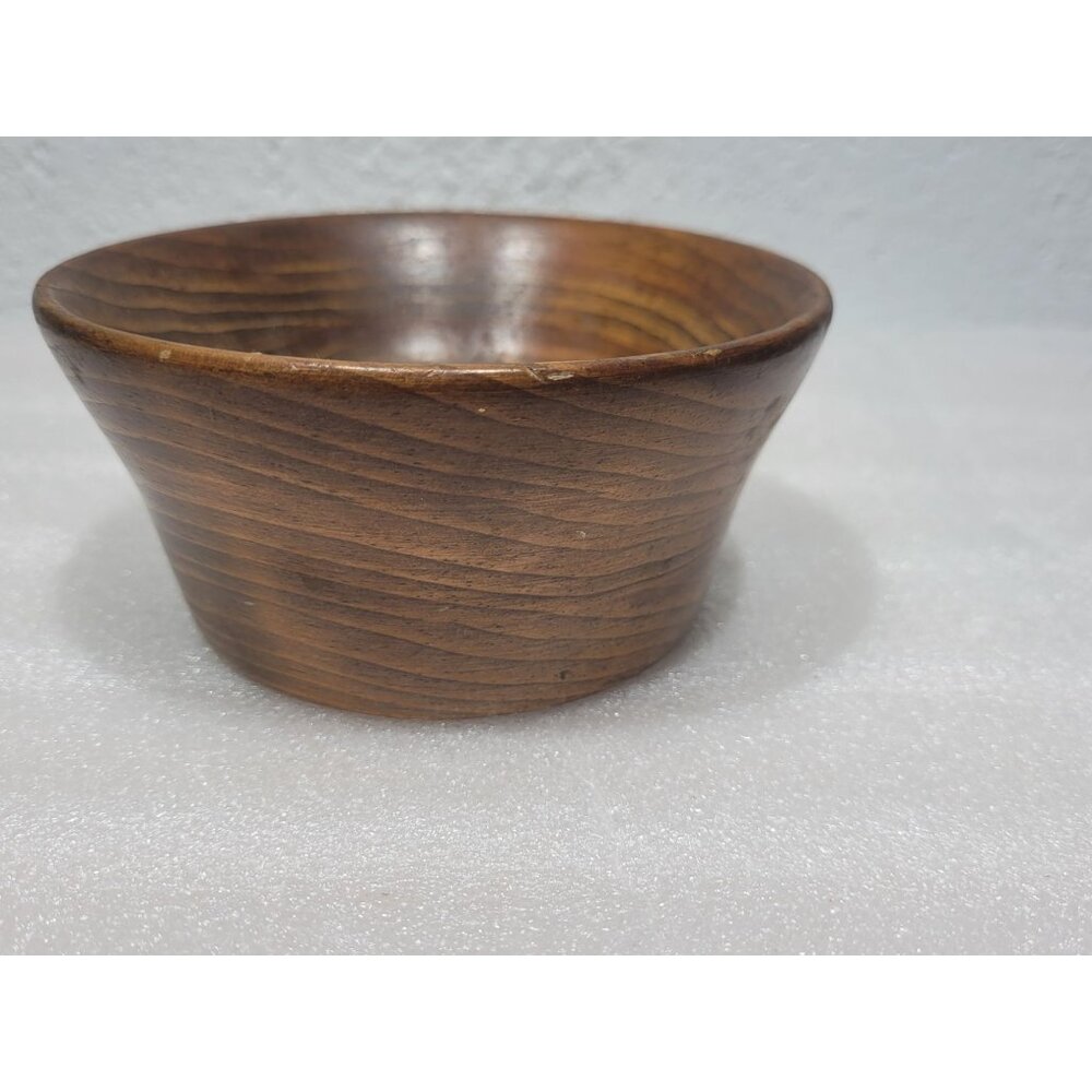Vintage Wooden Bowl Decor Trinket Dish Shelf Sitter